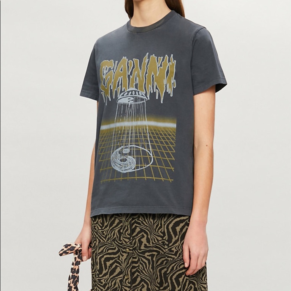 GANNI - UFO Graphic Tee